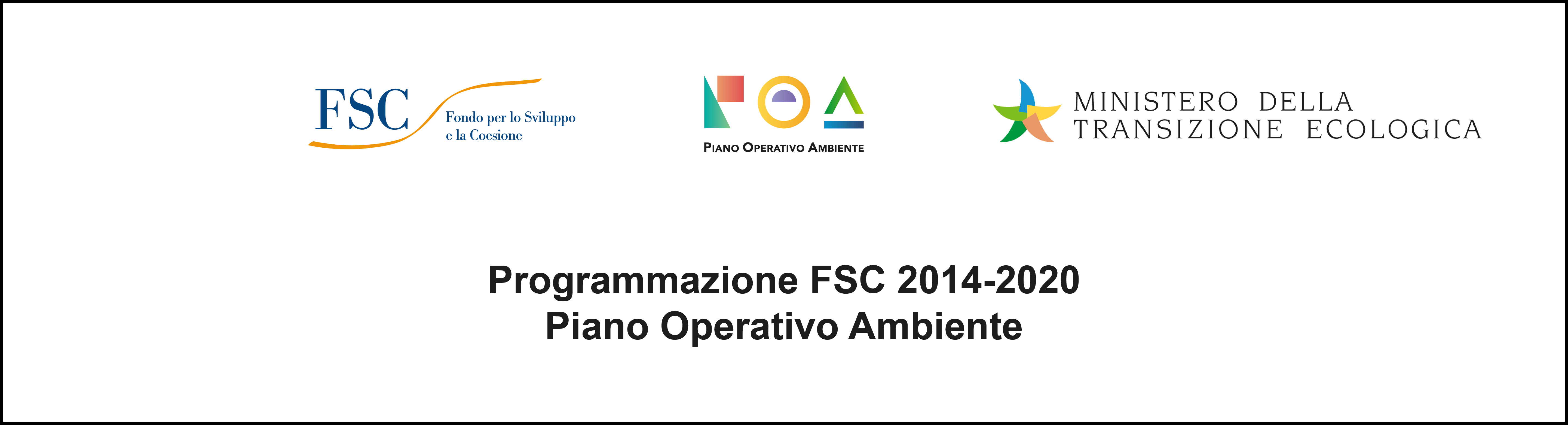 Logo programmazione FSC 2014-2020